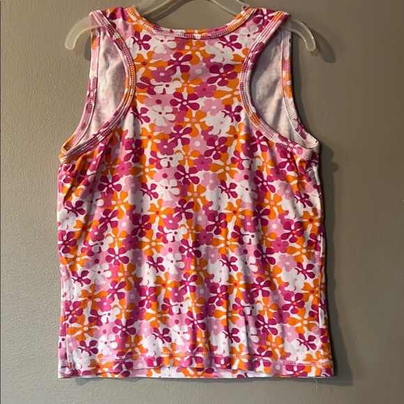 Circo Pink and Orange Floral Tank Top - Picture 4 of 4